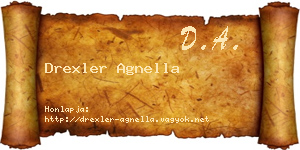 Drexler Agnella névjegykártya